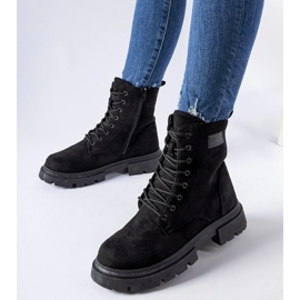 Inna Crne izolirane Mestervi čizme od eko antilop kože crna 2