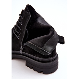 Ženske gležnjače s patentnim zatvaračem crne Apolosi crno 2