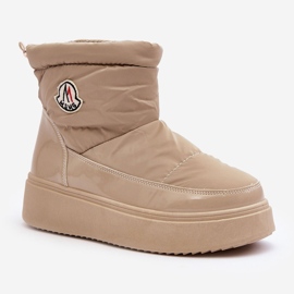 Bež Gattea ženske čizme za snijeg na platformu 1