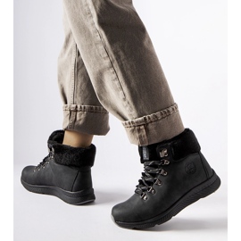 Crne izolirane čizme Big Star MM274488 crno 1