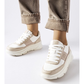 Bijele tenisice Big Star MM274500 bež 1