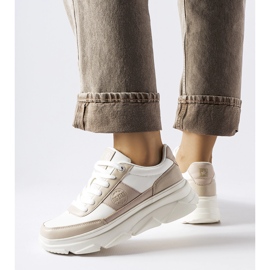 Bijele tenisice Big Star MM274500 bež 2