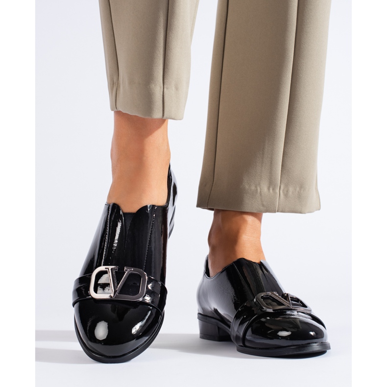 Elegantne crne cipele W. Potocki crno 2