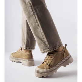 Bež kožne tenisice Big Star KK274511 1