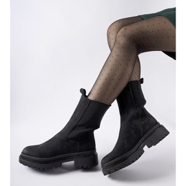 Crne izolirane visoke čizme Bernardo crno 1