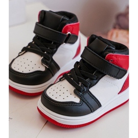 Visoke dječje sportske cipele bijele i crvene boje Teredite bijela 2