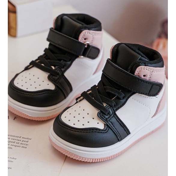 Visoke dječje sportske cipele Teredite bijele i ružičaste boje bijela 2