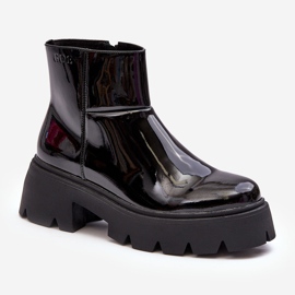 Lakirane ženske čizme GOE MM2N4058 crne crno 1