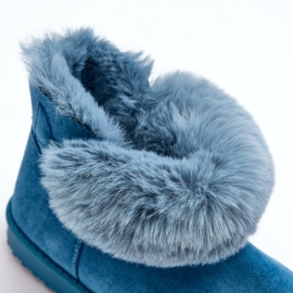 PS1 Izolirane ženske čizme za snijeg s ukrasom, plavi Siriol plava 2