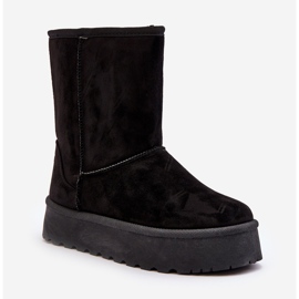 PS1 Crne Abrams ženske čizme za snijeg s krznenom izolacijom crna 1
