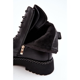 Ženske radničke čizme s ukrasom crne S.Barski MR870-68 crno 2