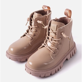 Ružičaste lakirane gležnjače Big Star MM374144 ružičasta 1