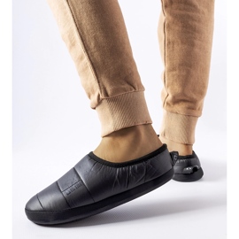 Crne izolirane papuče Big Star KK274604 crna 1