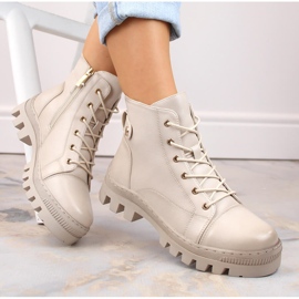 Bež ženske gležnjače Potocki SZ12168 1