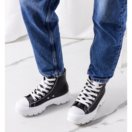 Crne tenisice na Curley platformu crna 1