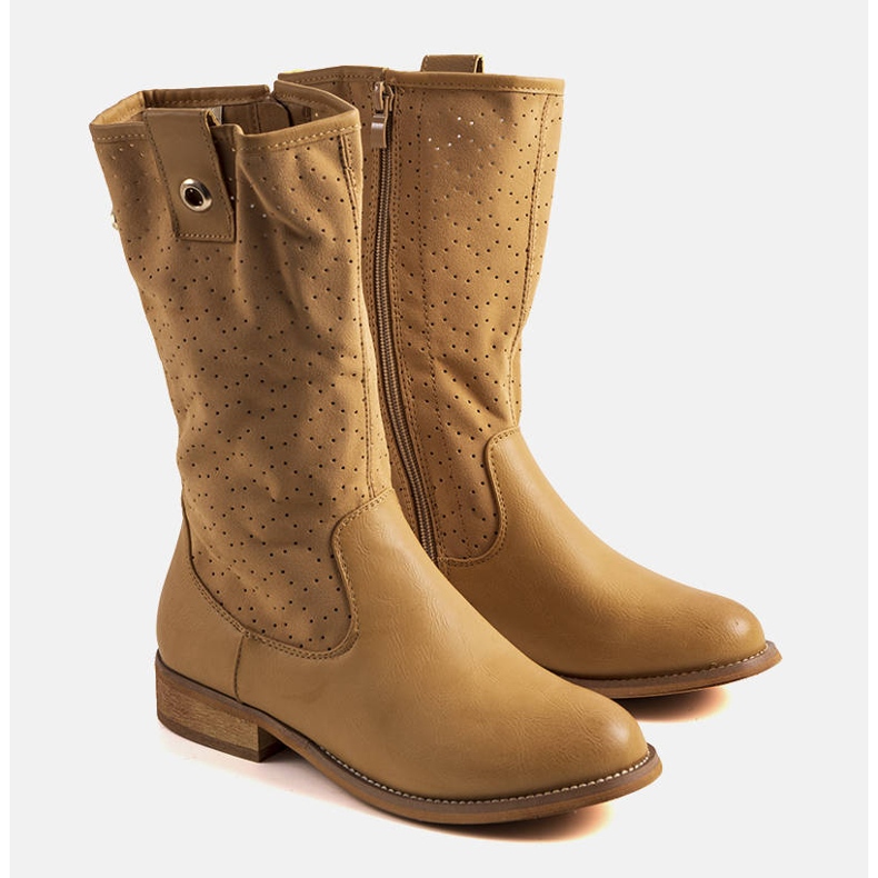 Zulik smeđe dječje čizme smeđa 1