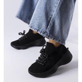 Lavallée sportske cipele od crne tkanine crno 1