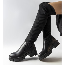 Crne visoke čizme od Atesa crna 1