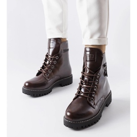 Eloisa smeđe radnice na vezanje smeđa 1