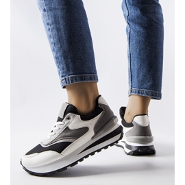 Inna Crno-bijele platform tenisice marke Doirons crna 1