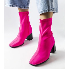 Laforgen ružičaste satenske čizme na petu ružičasta 1