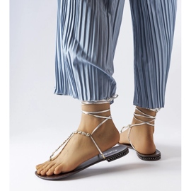 Srebrne sandale s kubičnim cirkonima iz Troghija srebro 1