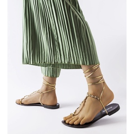 Zlatne sandale sa kamenčićima iz Troghija zlatni 1