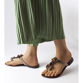 Zarattini smeđe elegantne japanke smeđa 1