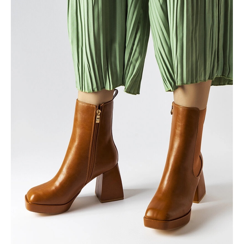 Watson smeđe čizme s velikom petom smeđa 1