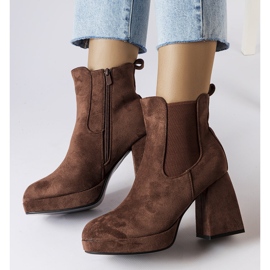 Province smeđe čizme od eko antilop kože smeđa 1