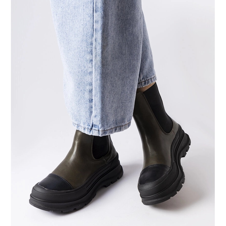 Bellucci zelene čizme s platformom zelena 2