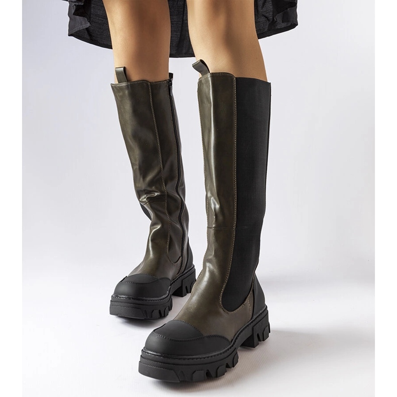 Pasquale zelene visoke čizme zelena 1