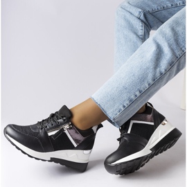 Inna Crne tenisice na wedge iz Deodate crno 1