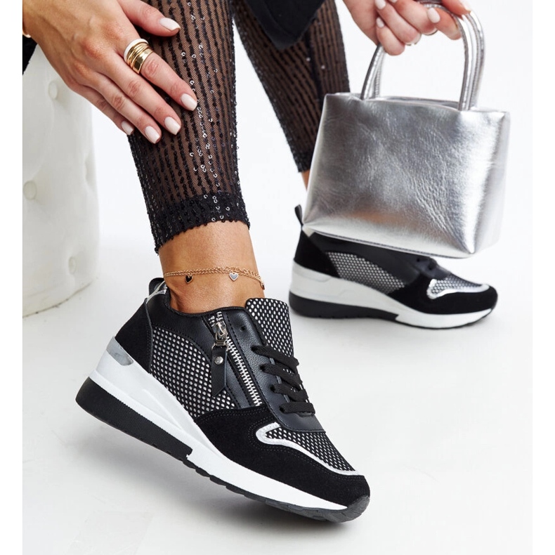 Inna Crne tenisice na wedge iz Fastello crno 1