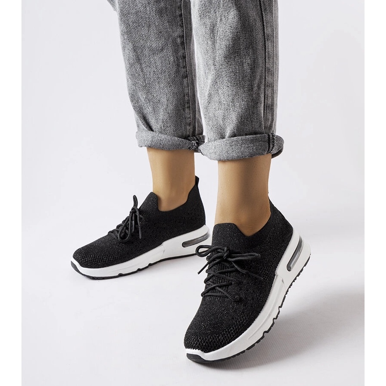 Inna Crne tenisice ukrašene sjajnim Randolph koncem crna 1