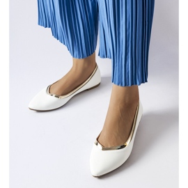 Vittorio bijele balerinke sa šiljastim prstima bijela 1