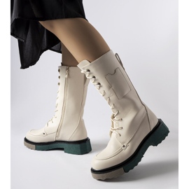 Bež visoke čizme Nebida 1