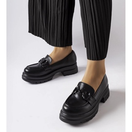 Crne mokasine s crnom kopčom iz Morubija crna 1