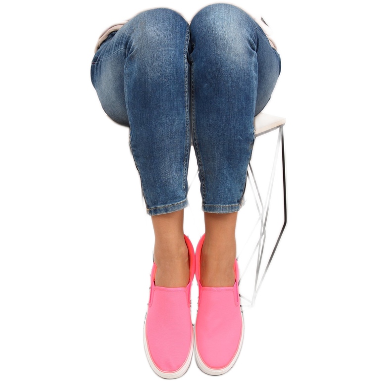 Sliponi na duplom potplatu GF-41 Fluorescent Red ružičasta 1