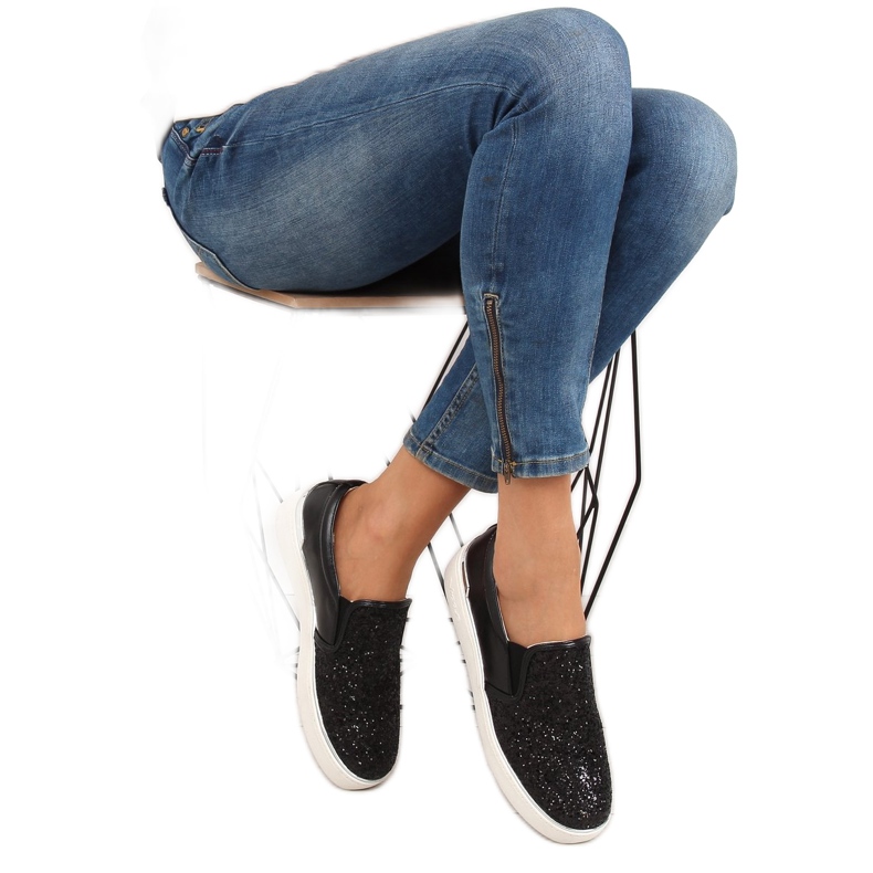 Elegantan, elegantan slipony 788-26 Crna crno 2