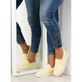 Moderan elegantan slipony 788-26 Žuta žuta boja 1