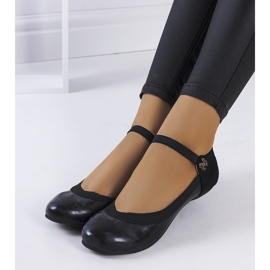 Crne balerinke s elastičnom trakom marke Hari crno 1