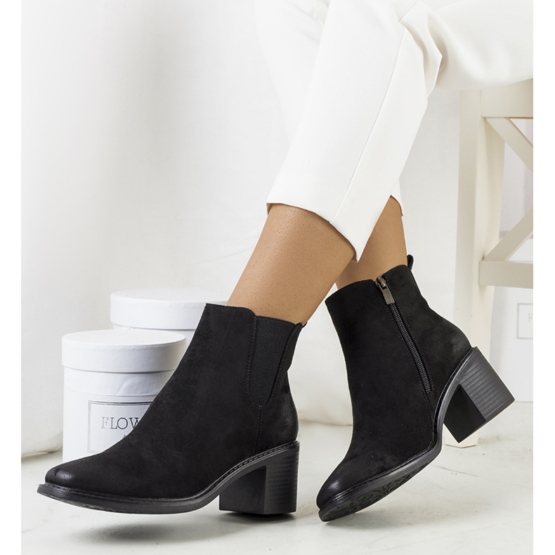 PA1 Crne Luiza čizme na visoku petu crna 1