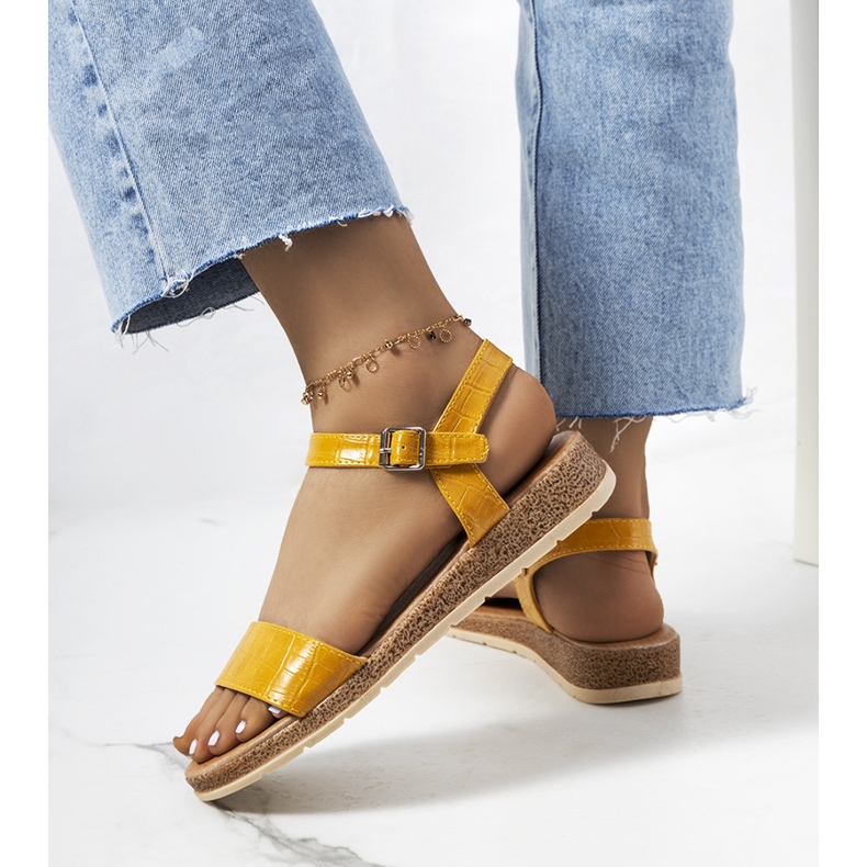 Žute ženske sandale Speier žuta boja 1