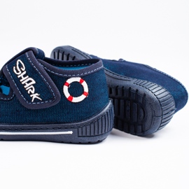 SHELOVET Mornarsko plave papuče za dječaka za vrtić 3F plava 2