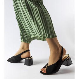 Baccarato sandale na nisku petu u crnoj boji crna 1