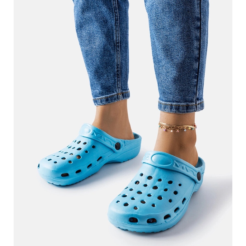 Kleistove zatvorene papuče od plave pjene plava 1