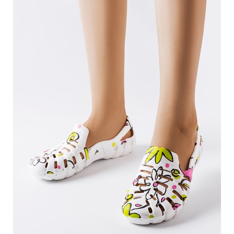 Bijele gumene japanke s Finley uzorkom bijela 1