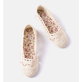 Dječje bež heklane balerinke iz Lise 1