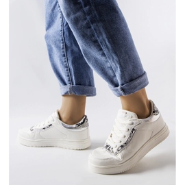 Tenisice Nelma bijele od eko kože bijela 2